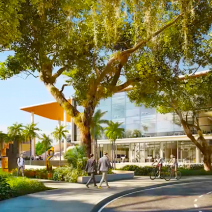 Rendering of the STEM center at Ransom Everglades